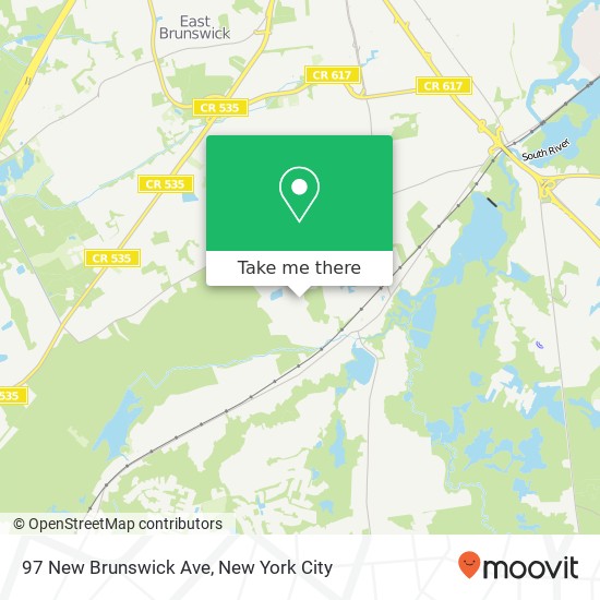 Mapa de 97 New Brunswick Ave, Spotswood, NJ 08884