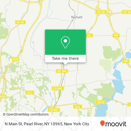 N Main St, Pearl River, NY 10965 map
