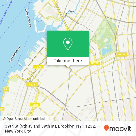 39th St (9th av and 39th st), Brooklyn, NY 11232 map