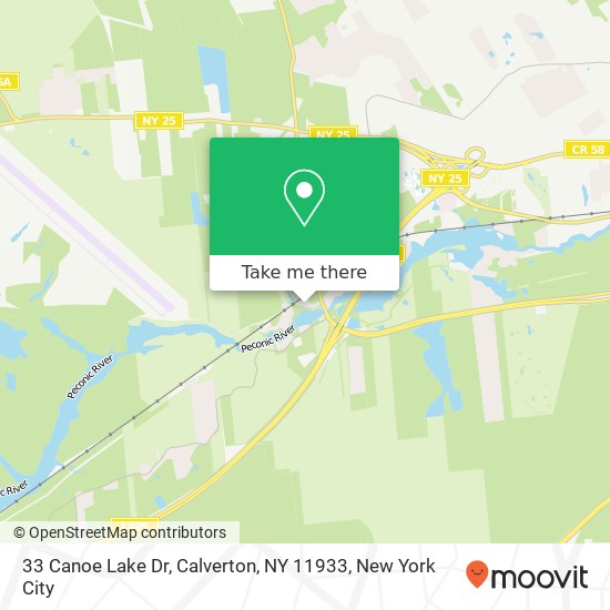 33 Canoe Lake Dr, Calverton, NY 11933 map