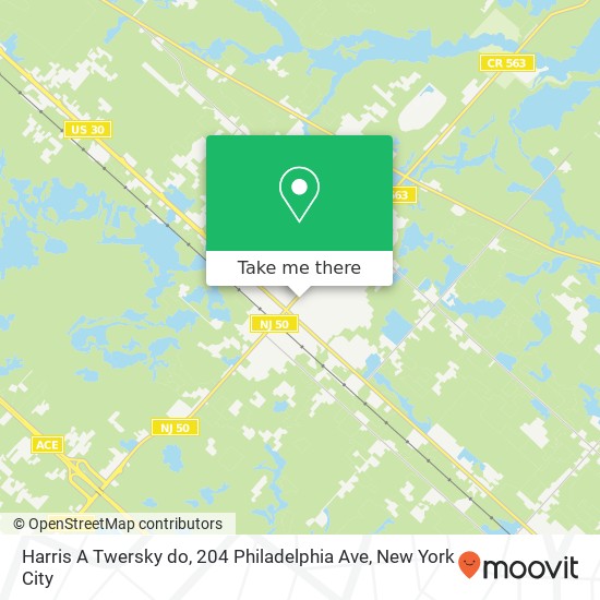 Mapa de Harris A Twersky do, 204 Philadelphia Ave