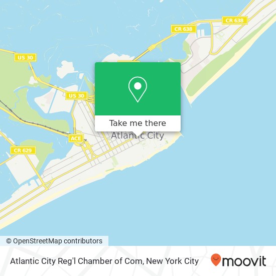 Atlantic City Reg'l Chamber of Com map