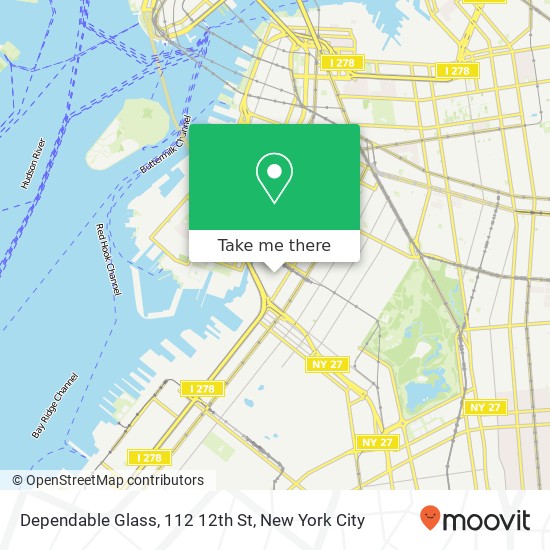 Mapa de Dependable Glass, 112 12th St