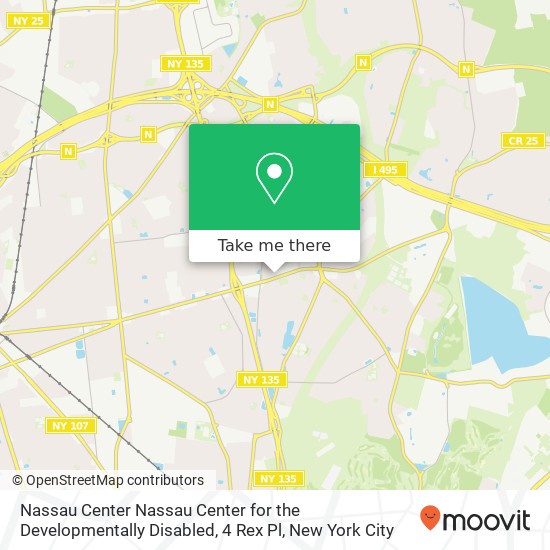 Nassau Center Nassau Center for the Developmentally Disabled, 4 Rex Pl map
