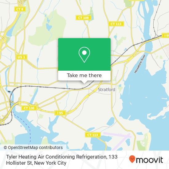 Tyler Heating Air Conditioning Refrigeration, 133 Hollister St map