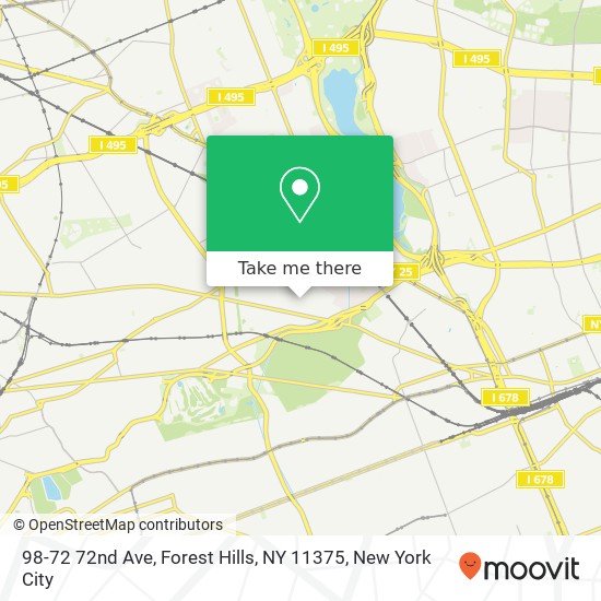 98-72 72nd Ave, Forest Hills, NY 11375 map