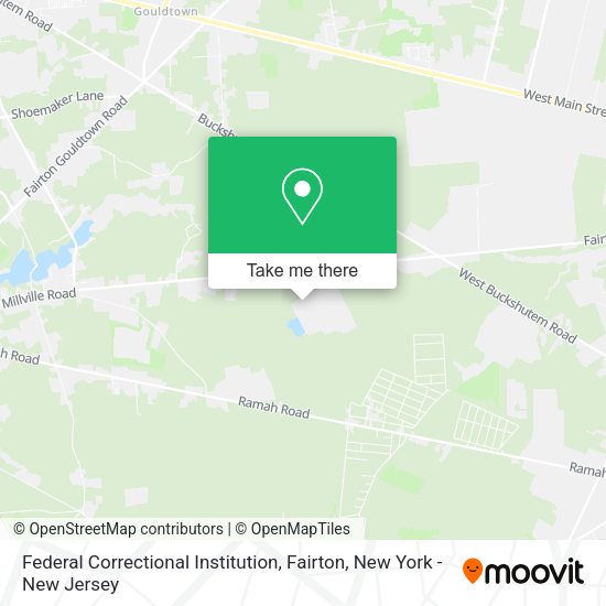 Federal Correctional Institution, Fairton map