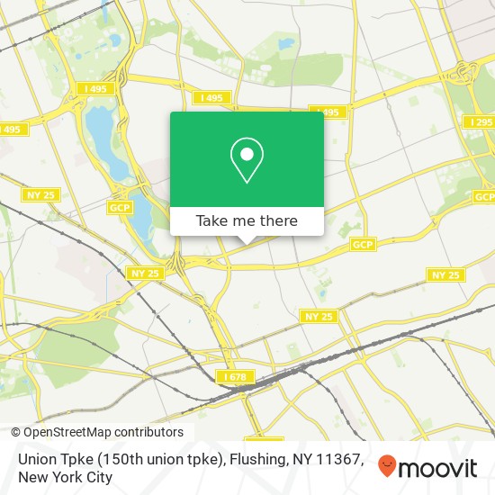 Union Tpke (150th union tpke), Flushing, NY 11367 map