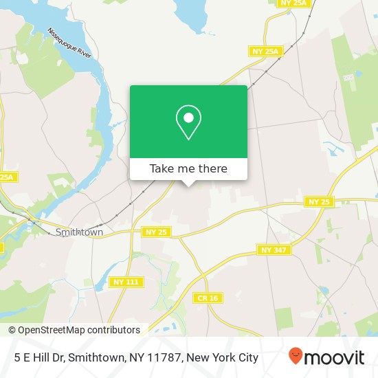 5 E Hill Dr, Smithtown, NY 11787 map