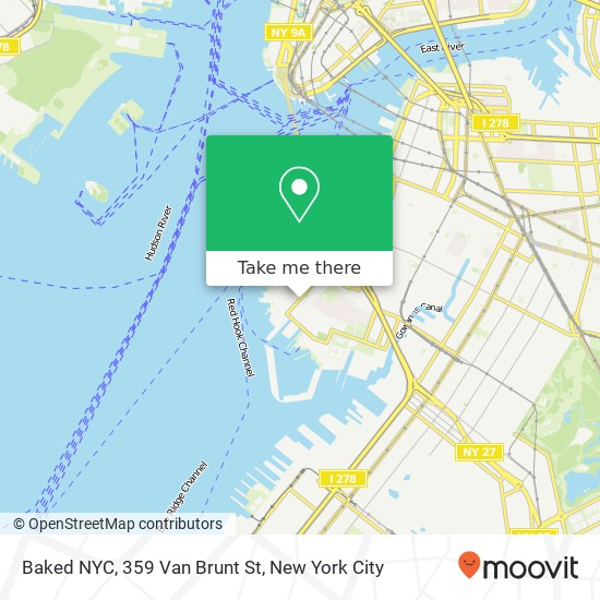 Mapa de Baked NYC, 359 Van Brunt St