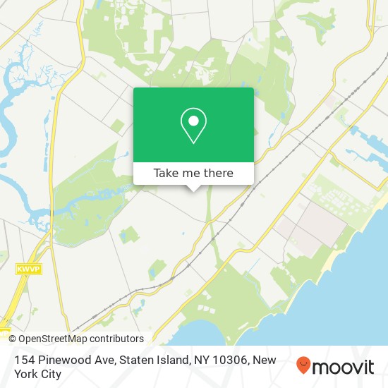 154 Pinewood Ave, Staten Island, NY 10306 map