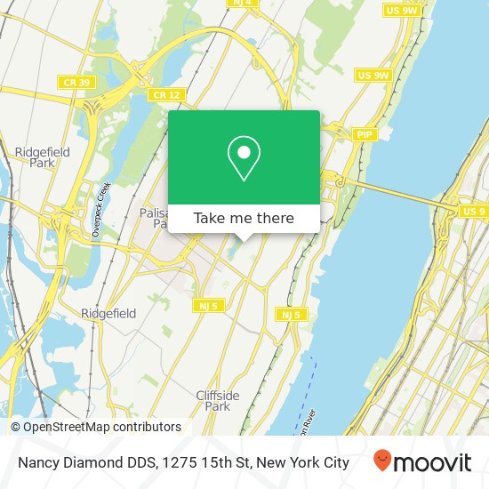 Nancy Diamond DDS, 1275 15th St map