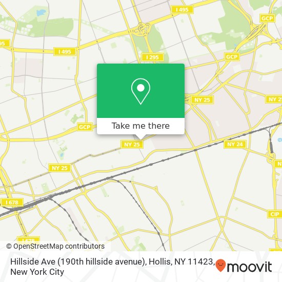 Hillside Ave (190th hillside avenue), Hollis, NY 11423 map