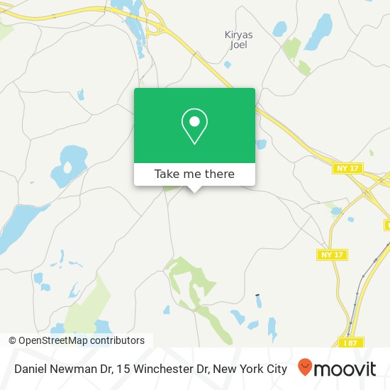 Mapa de Daniel Newman Dr, 15 Winchester Dr