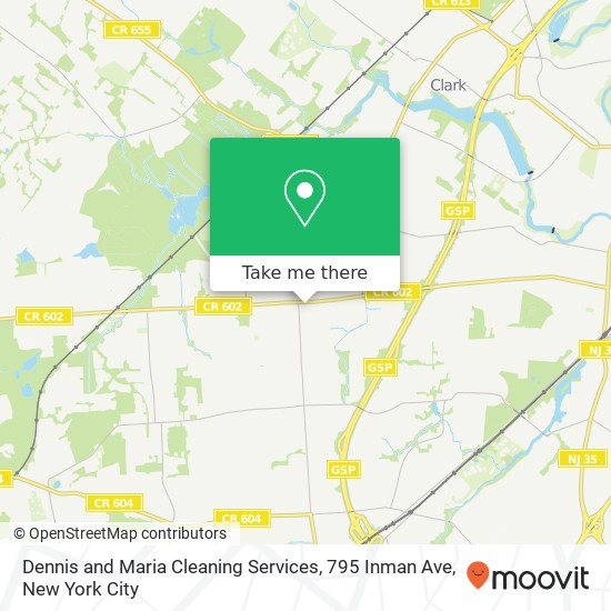 Mapa de Dennis and Maria Cleaning Services, 795 Inman Ave