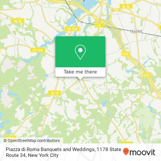 Piazza di Roma Banquets and Weddings, 1178 State Route 34 map