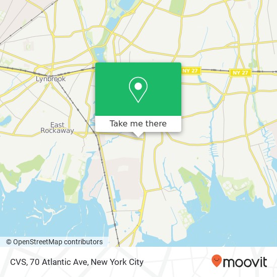 Mapa de CVS, 70 Atlantic Ave
