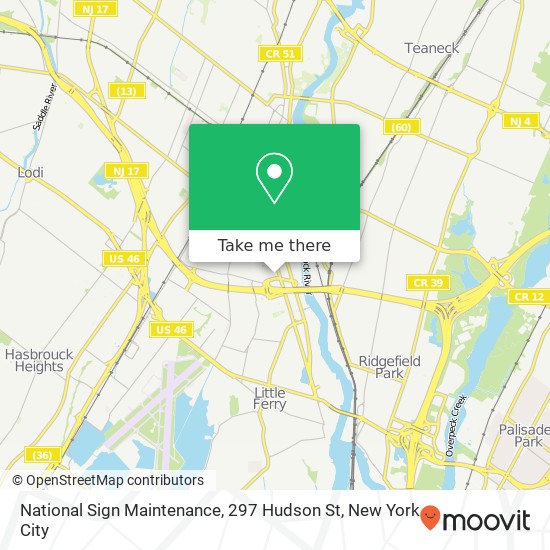 Mapa de National Sign Maintenance, 297 Hudson St