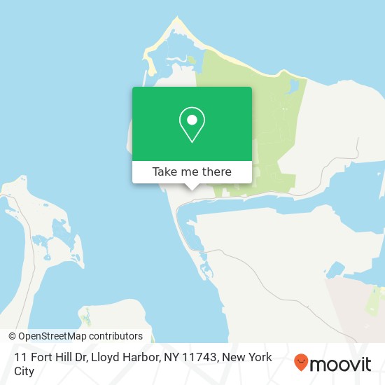 Mapa de 11 Fort Hill Dr, Lloyd Harbor, NY 11743