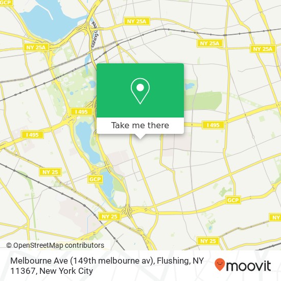 Melbourne Ave (149th melbourne av), Flushing, NY 11367 map