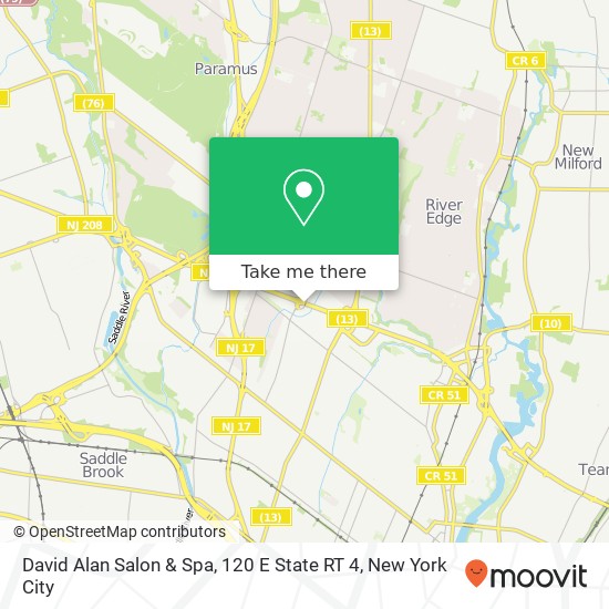David Alan Salon & Spa, 120 E State RT 4 map