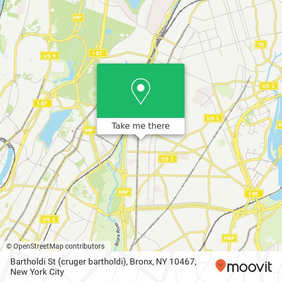 Bartholdi St (cruger bartholdi), Bronx, NY 10467 map