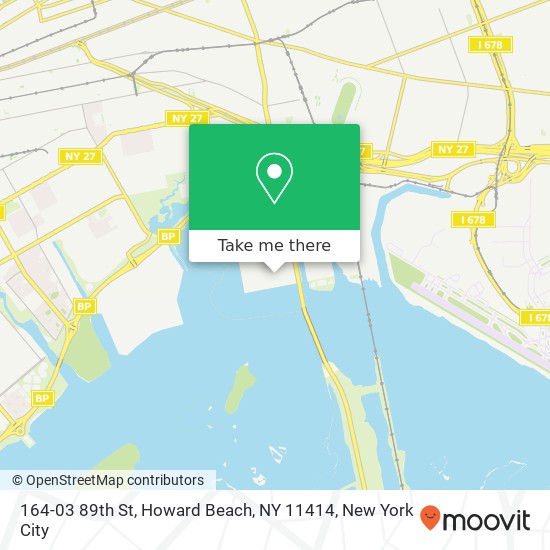 Mapa de 164-03 89th St, Howard Beach, NY 11414