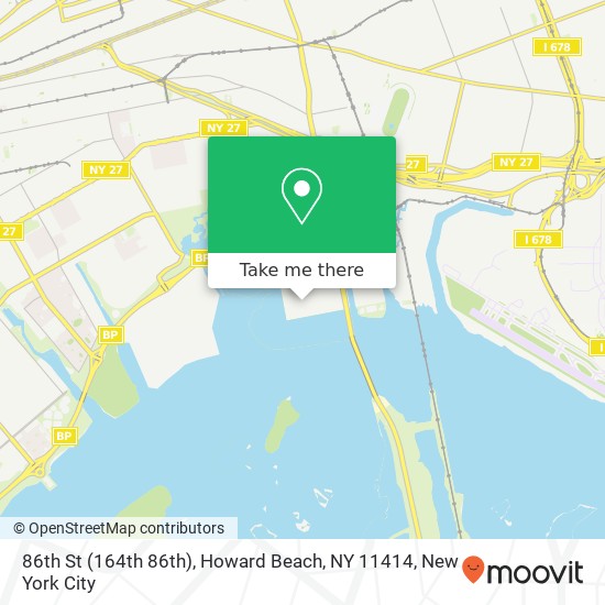 Mapa de 86th St (164th 86th), Howard Beach, NY 11414