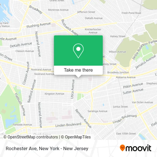 Rochester Ave map