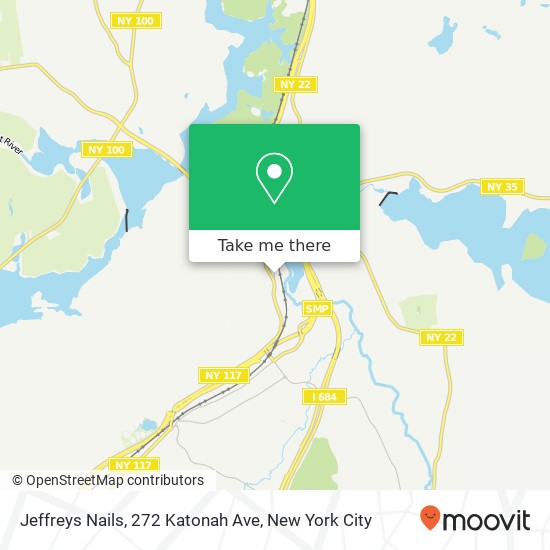 Mapa de Jeffreys Nails, 272 Katonah Ave