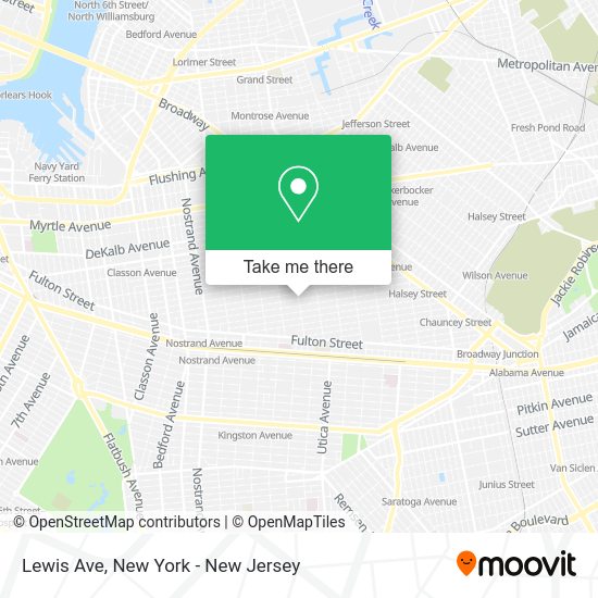 Mapa de Lewis Ave