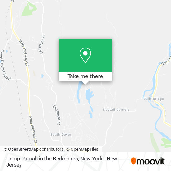 Camp Ramah in the Berkshires map