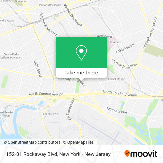 Mapa de 152-01 Rockaway Blvd