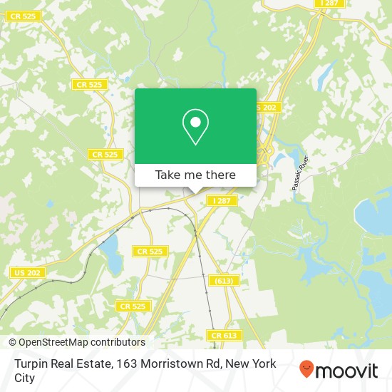 Mapa de Turpin Real Estate, 163 Morristown Rd