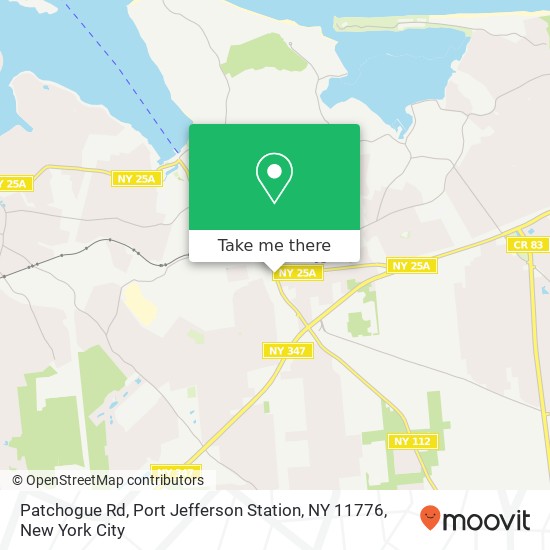Mapa de Patchogue Rd, Port Jefferson Station, NY 11776