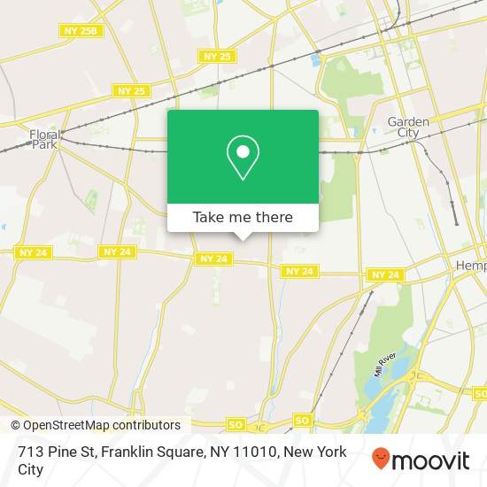 713 Pine St, Franklin Square, NY 11010 map