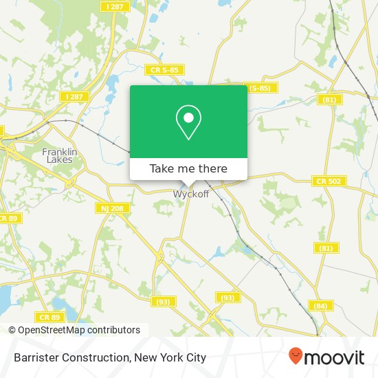 Barrister Construction map