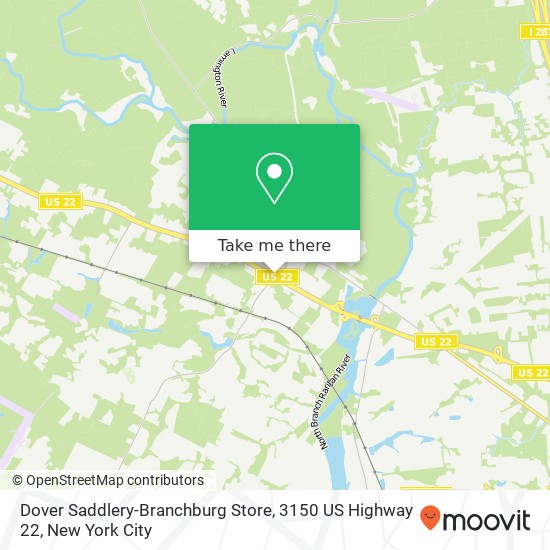 Dover Saddlery-Branchburg Store, 3150 US Highway 22 map