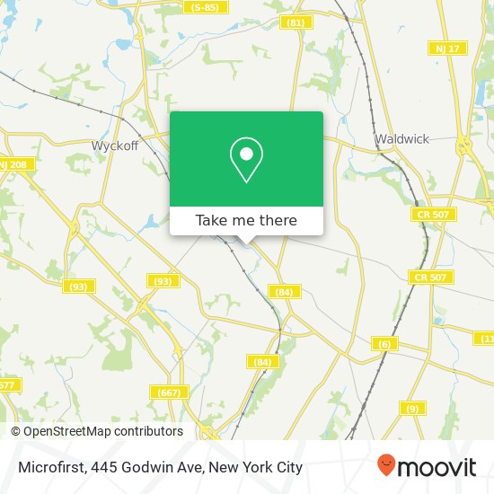 Mapa de Microfirst, 445 Godwin Ave