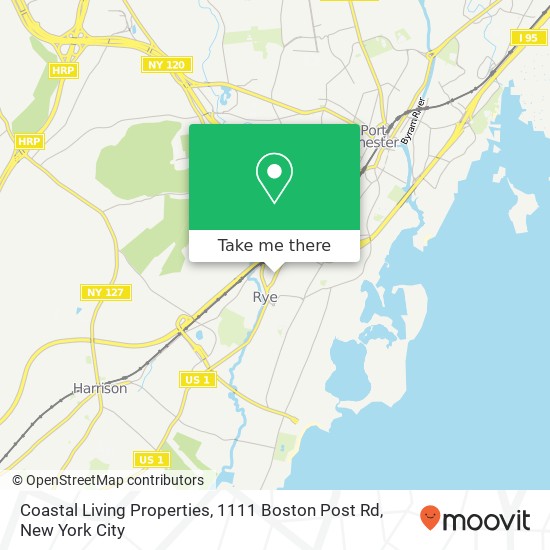 Mapa de Coastal Living Properties, 1111 Boston Post Rd