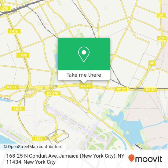 Mapa de 168-25 N Conduit Ave, Jamaica (New York City), NY 11434