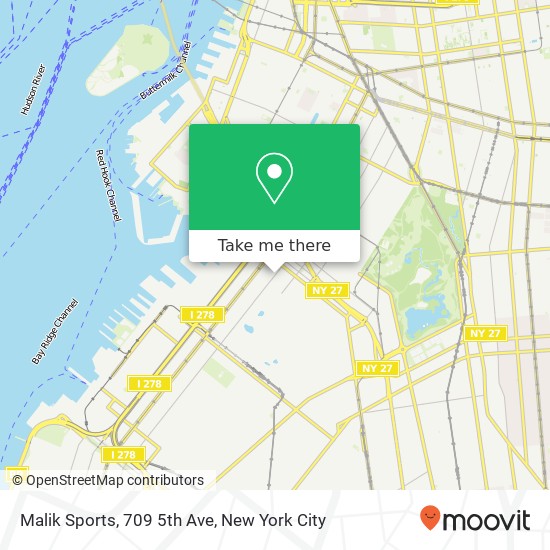 Malik Sports, 709 5th Ave map