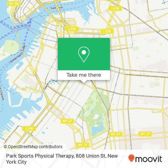 Park Sports Physical Therapy, 808 Union St map