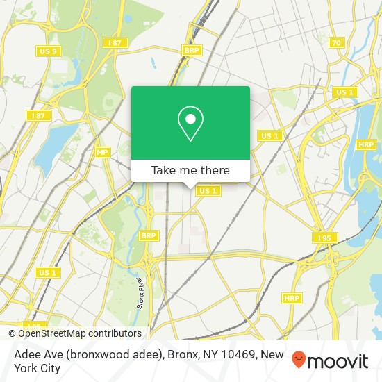 Adee Ave (bronxwood adee), Bronx, NY 10469 map