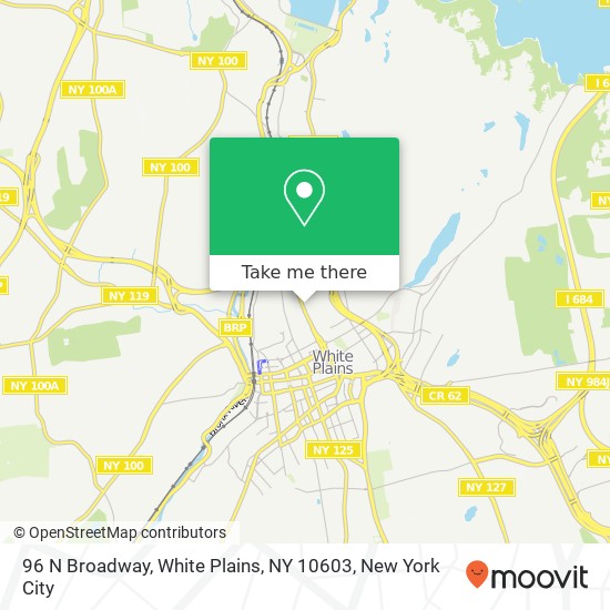 96 N Broadway, White Plains, NY 10603 map