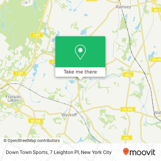 Down Town Sports, 7 Leighton Pl map