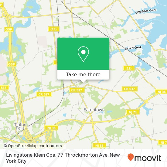 Livingstone Klein Cpa, 77 Throckmorton Ave map