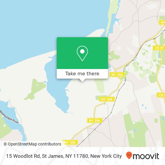 Mapa de 15 Woodlot Rd, St James, NY 11780