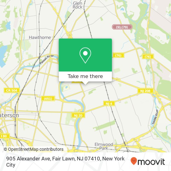 905 Alexander Ave, Fair Lawn, NJ 07410 map