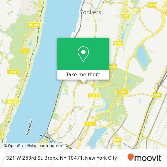 Mapa de 321 W 253rd St, Bronx, NY 10471